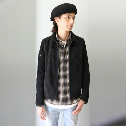 GOAT SUEDE SUPER SOFT 仕上げ ライダース