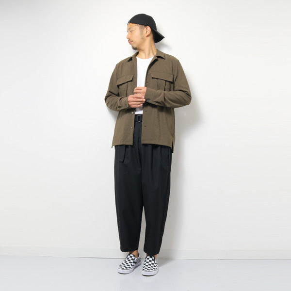 強撚ドライポプリン ワークシャツL/S