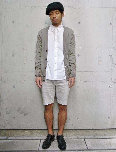 コットンハイゲージニット カーディガン