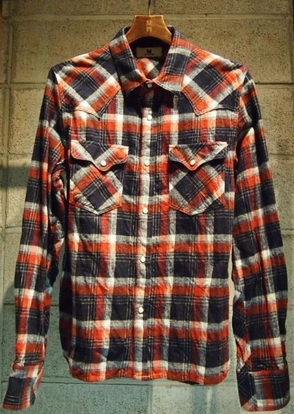 washed cutting pattern western shirts