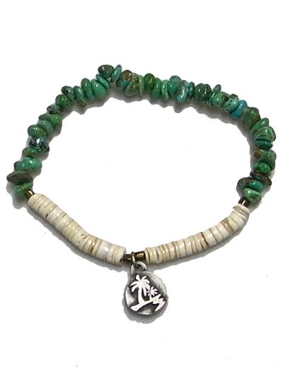 TURQUOISE x SHELL BRACELET