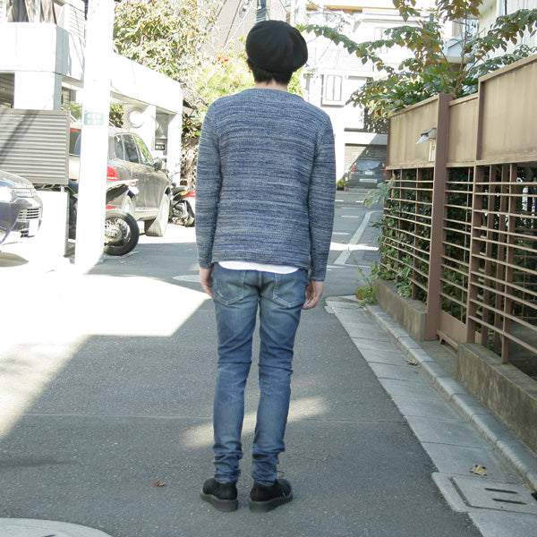 4 COLOR MELANGE クルーネックプルオーバー