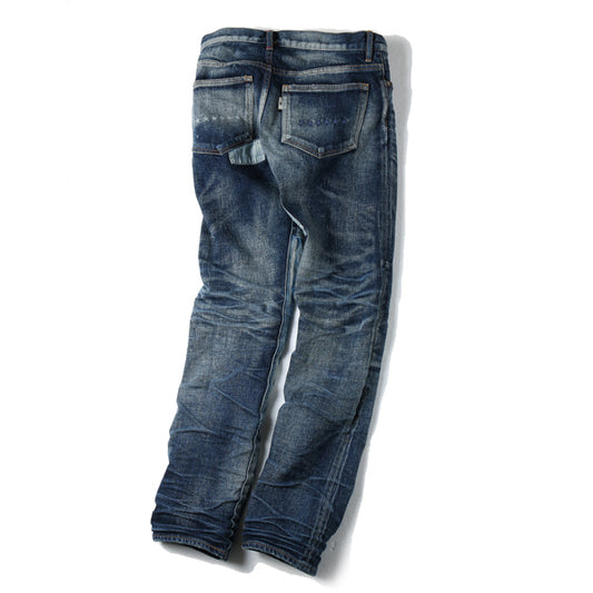 stretch workers repair denim pants