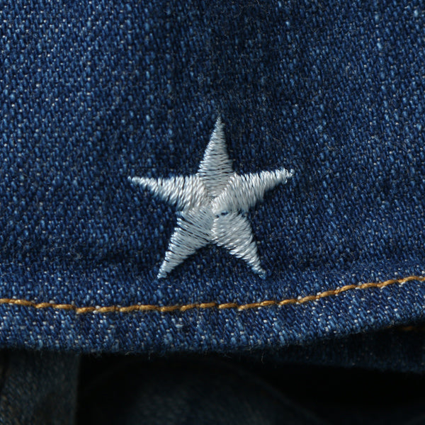 workers repair denim shirts