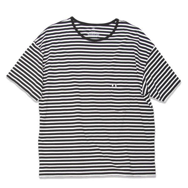 ボーダー天竺 ドロップショルダーS/S