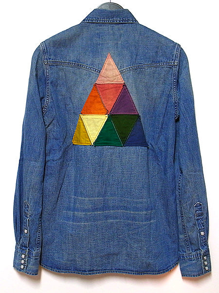 デニムウエスタン(パッチワーク三角)