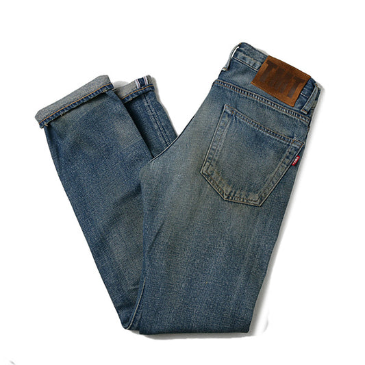 CRUSH DENIM PANTS