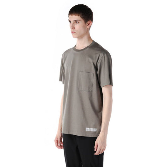 GIZA SILKY JERSEY CREW NECK POCKET S/S