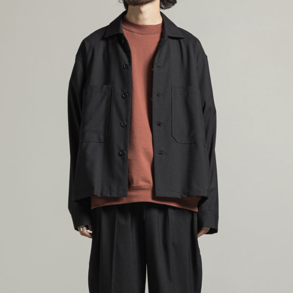 UTILITY SHIRT SUPER120s WOOL TROPICAL