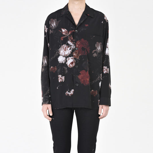 DECHINE PAJAMA SHIRT INKJET FLOWER