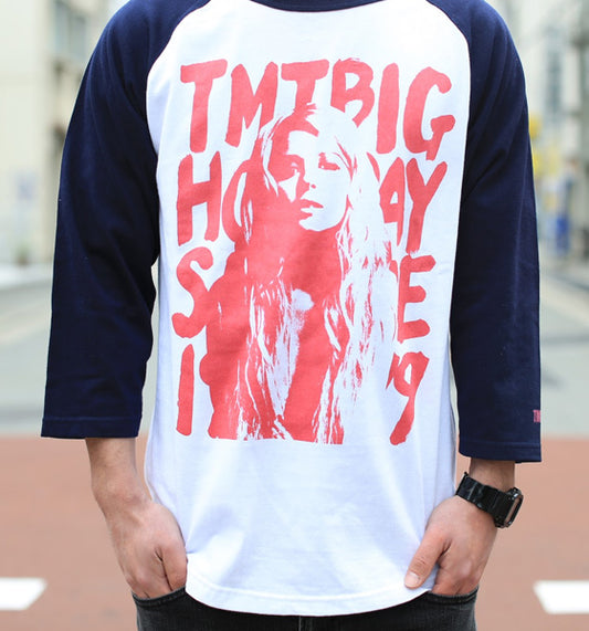 RAGLAN THREE-QUARTER SLEEVE TEE(GRAFFITI GIRL)