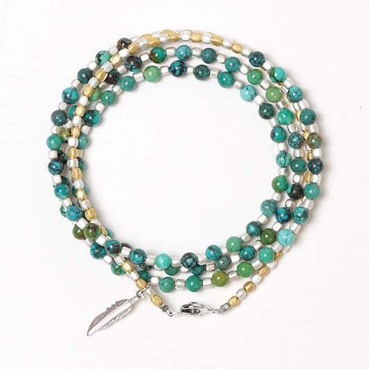 TURQUOISE x GLASS BEADS 2WAY