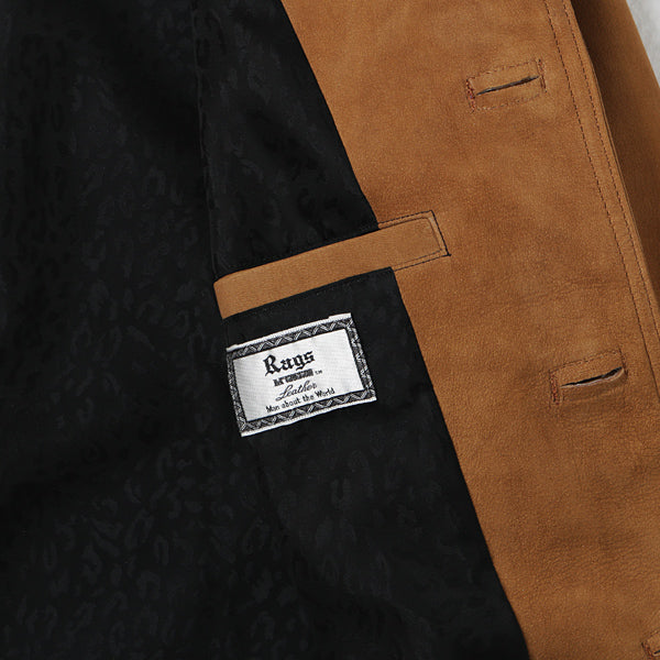 4 BOTTONS LEATHER JACKET