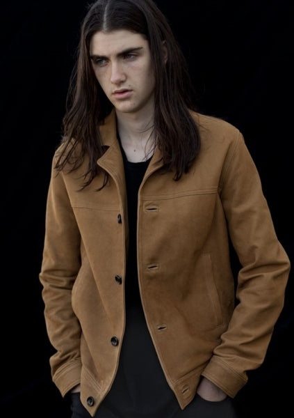 4 BOTTONS LEATHER JACKET