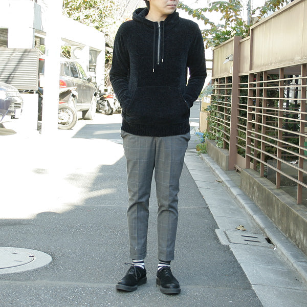 STRETCH GLEN CHECK 9分丈スラックス