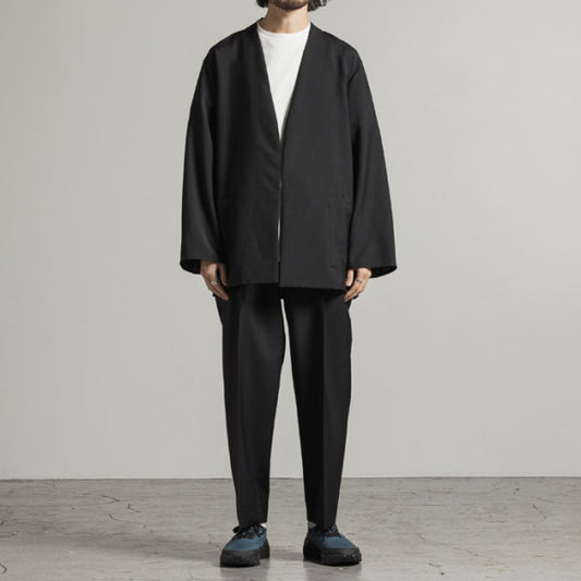 3TUCK TAPERED FIT EASY WOOL MOHAIR TROPICAL