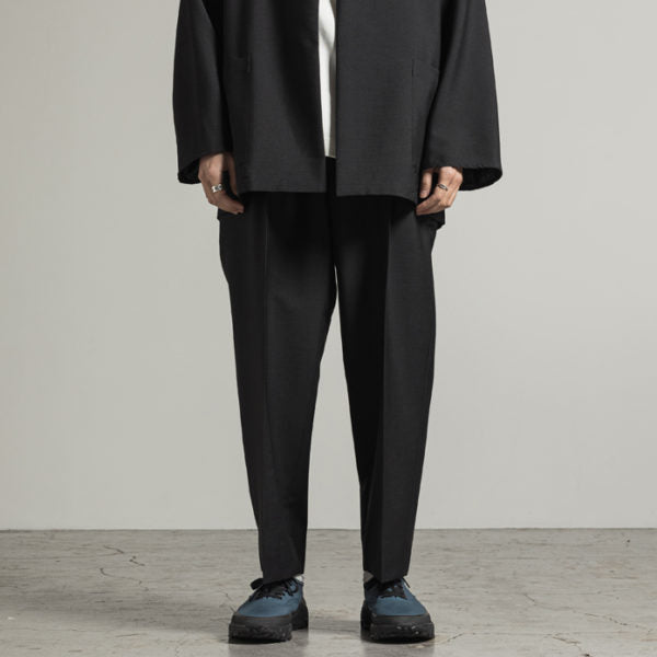 3TUCK TAPERED FIT EASY WOOL MOHAIR TROPICAL