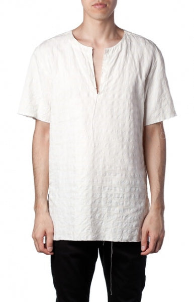 Li/Coブロックチェック プルオーバーシャツ