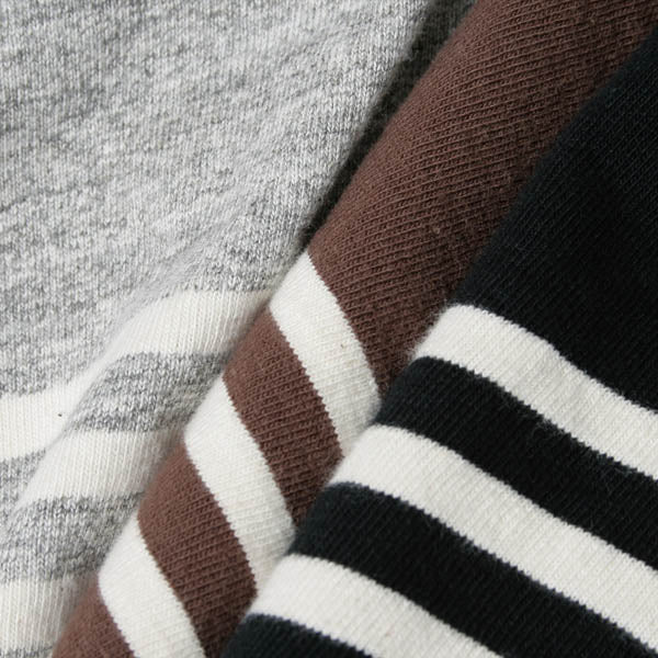 ラガー切替ボーダークルー半袖