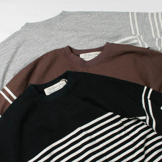 ラガー切替ボーダークルー半袖