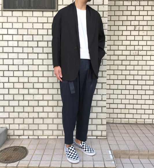 アイアスフェイクリネン ベルト付ラップパンツ