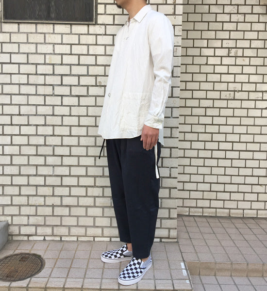 アイアスフェイクリネン ベルト付ラップパンツ