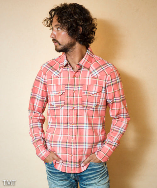 THIN TWILL CLOTH CHECK SHIRTS