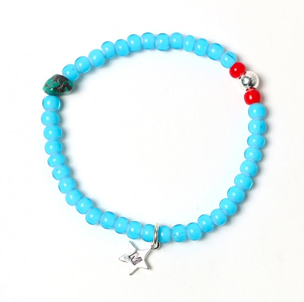 glass beads bracelet