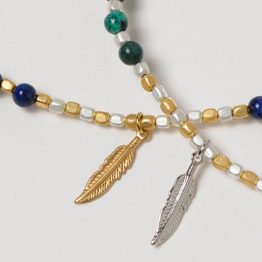 TURQUOISE x GLASS BEADS BRACELET