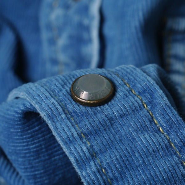 L/SL INDIGO CORDUROY EMBROIDERY SHIRT