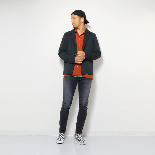 ハイカウントキュプラデシン オープンカラーシャツS/S