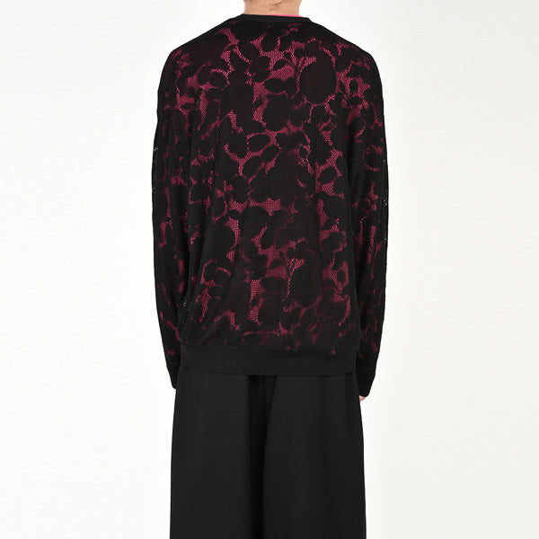 BOTANICAL LACE KNIT CARDIGAN