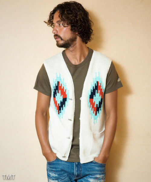 NATIVE INTERSIA PERUVIAN HAND KNIT VEST