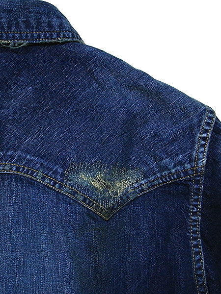 L/SL CRUSH DENIM SHIRT