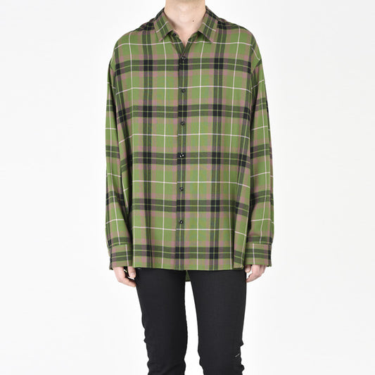 MODAL PUNK CHECK PLANE BIG SHIRTS