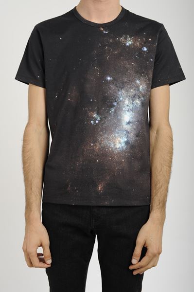 U NECK T SHIRT SPACE PRINT
