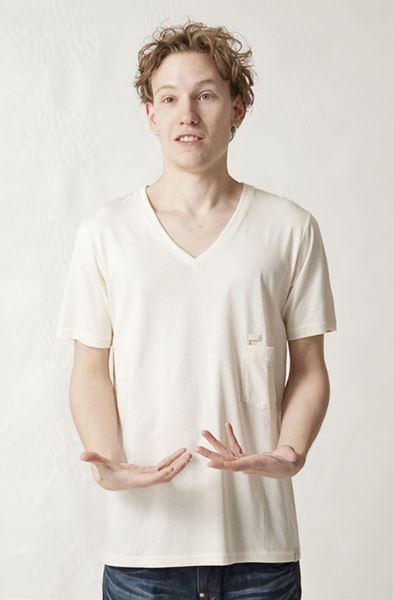 バイオシルキー Vネック S/S