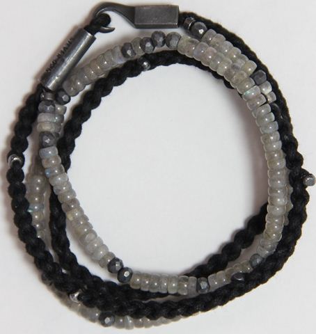 コットンコードxビーズブレスレット