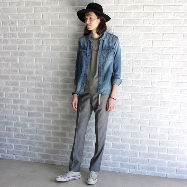NATURAL ムラDENIM ウェスタンシャツ