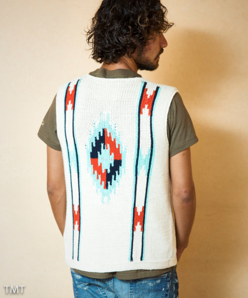 NATIVE INTERSIA PERUVIAN HAND KNIT VEST