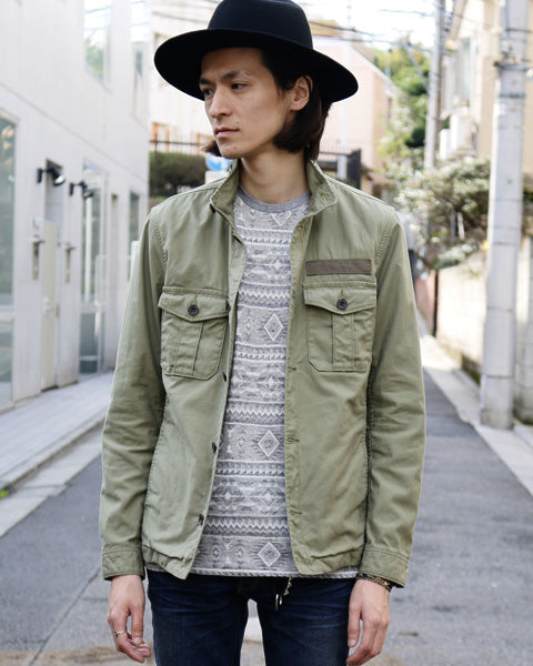 ORTEGA JACQUARD レイヤードTEE
