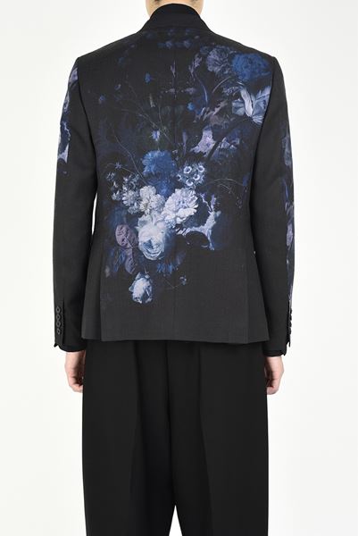 1B JACKET WOOL GABARDINE INKJET (FLOWER)