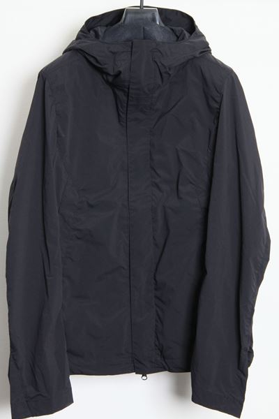 Ny/Peストレッチタフタ フーデッドブルゾン