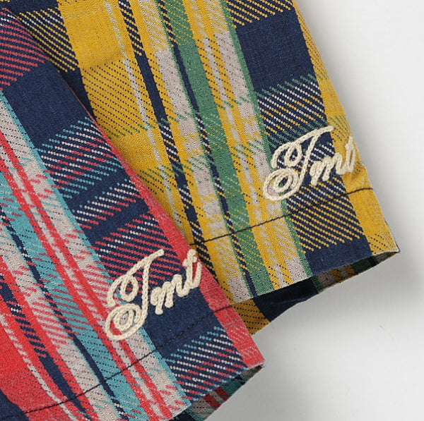 S/SL INDIGO CHECK SHIRT