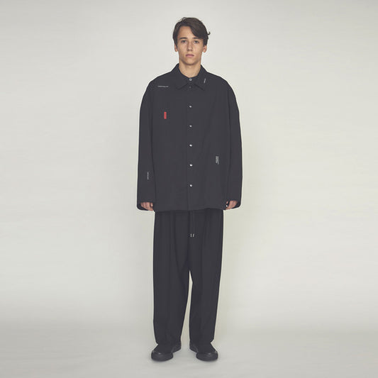 WOOL GABARDINE 2TUCK WIDE