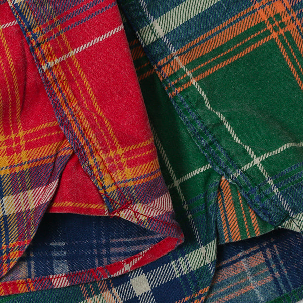 S/SL INDIGO CHECK SHIRT