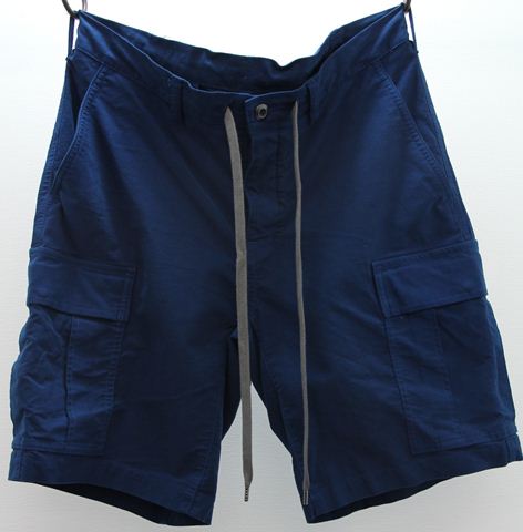 コットンストレッチスウェード カーゴショーツ