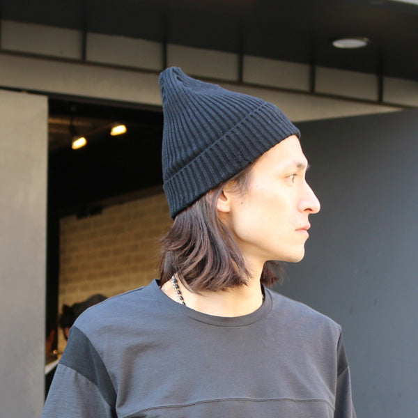DAMAGE RIB KNIT CAP BY RACAL