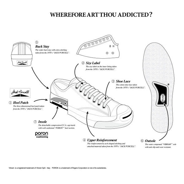 JACK PURCELL CANVAS(WHITE)