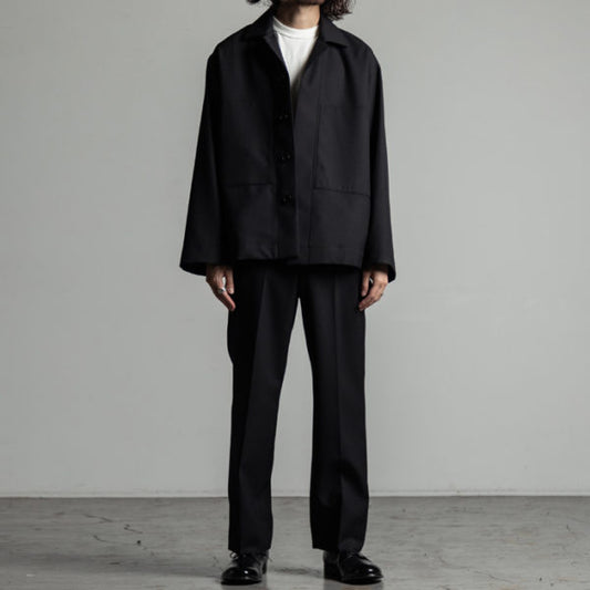 STRAIGHT FIT TROUSERS ORGANIC WOOL TROPICAL